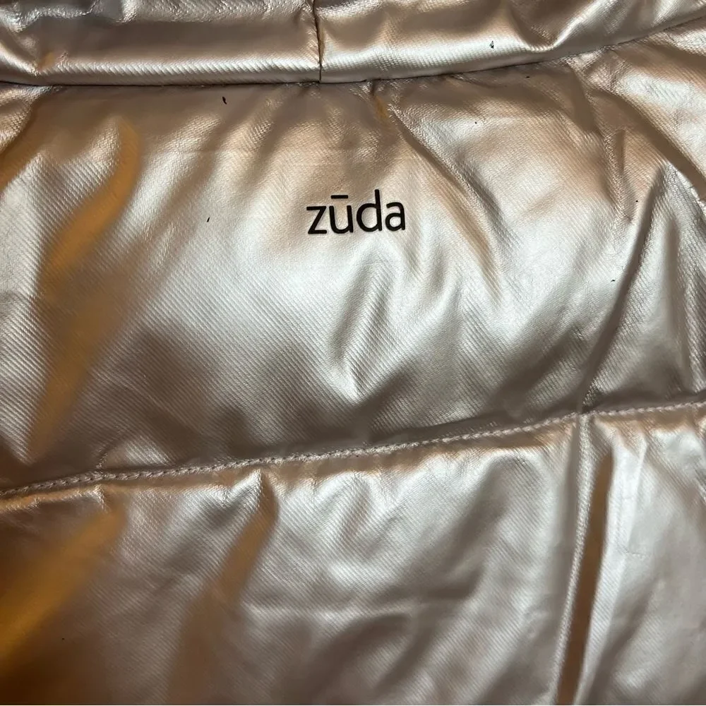 Zuda Quilted Pearlized Puffer Jacket with Hood